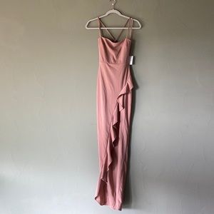 Dress with slit